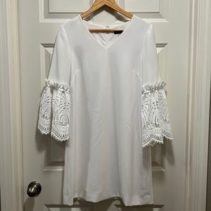 TAHARI S Levine White Shift Dress